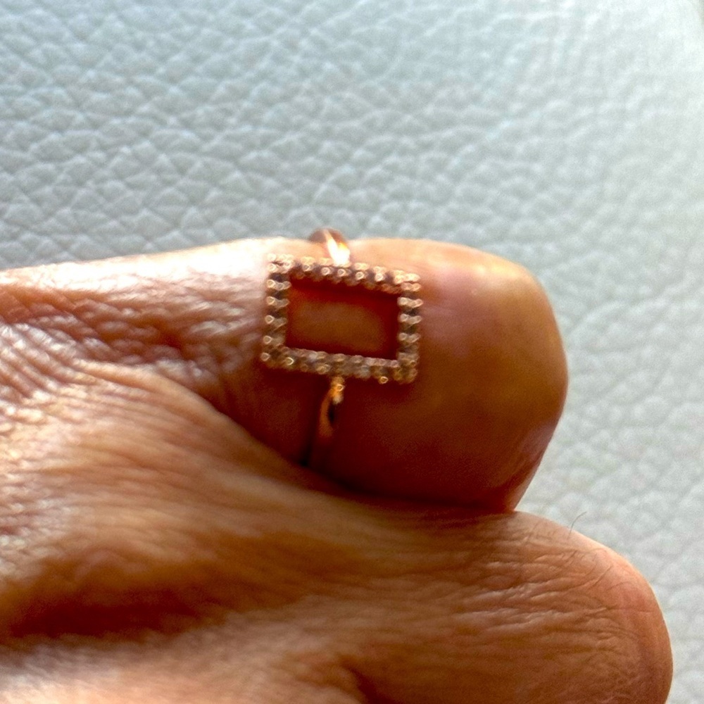 Plain shape fashion rose gold rings
